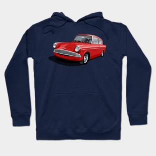 Ford Anglia in red Hoodie